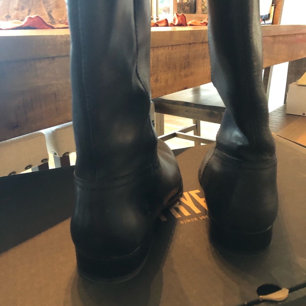 Frye Cara Roper Leather Riding Boots - Picture 9 of 10